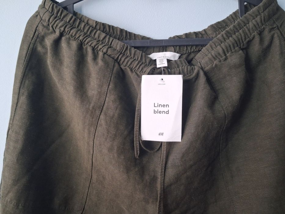 2 нови дамски панталона с лен  H&M, размер М