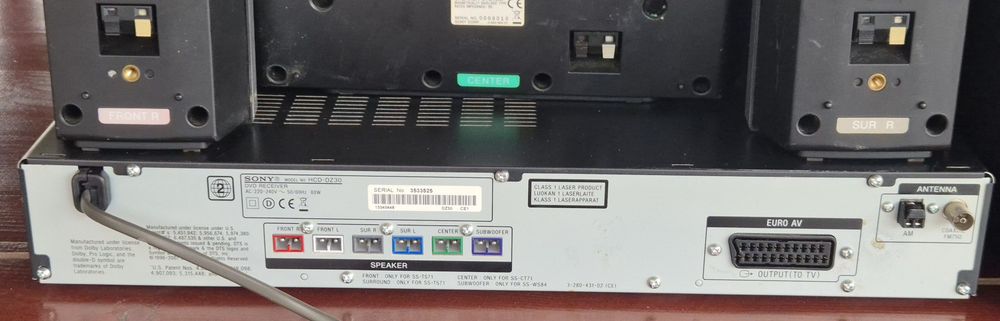 Система за домашно кино Sony DAV-DZ230 (5.1) – Пълен комплект