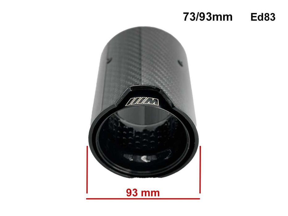 Tips de evacuare BMW M Black Carbon 73/93mm Tipsuri tobe de eșapament