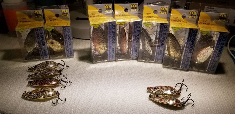 Oscilante PONTOON21 Sampliora 14, 18 si 25 gr. suflate Au/ Ag nu GIPO