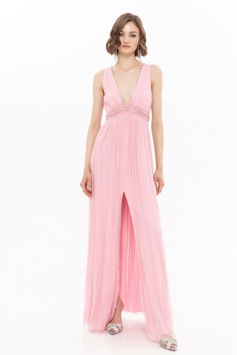 Rochie lunga eleganta, matase naturala Nissa