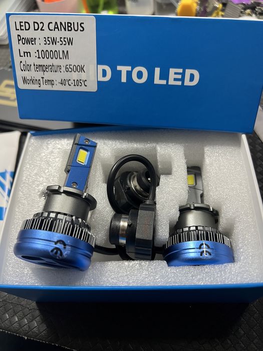 Becuri led H1 H7 H4 H1H8 H11 100w -99lei D1S D2S D2R D3S D3R-250lei