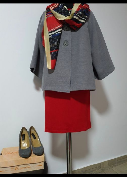 Pantofi din piele naturala întoarsă, toc comod, mas. 37,