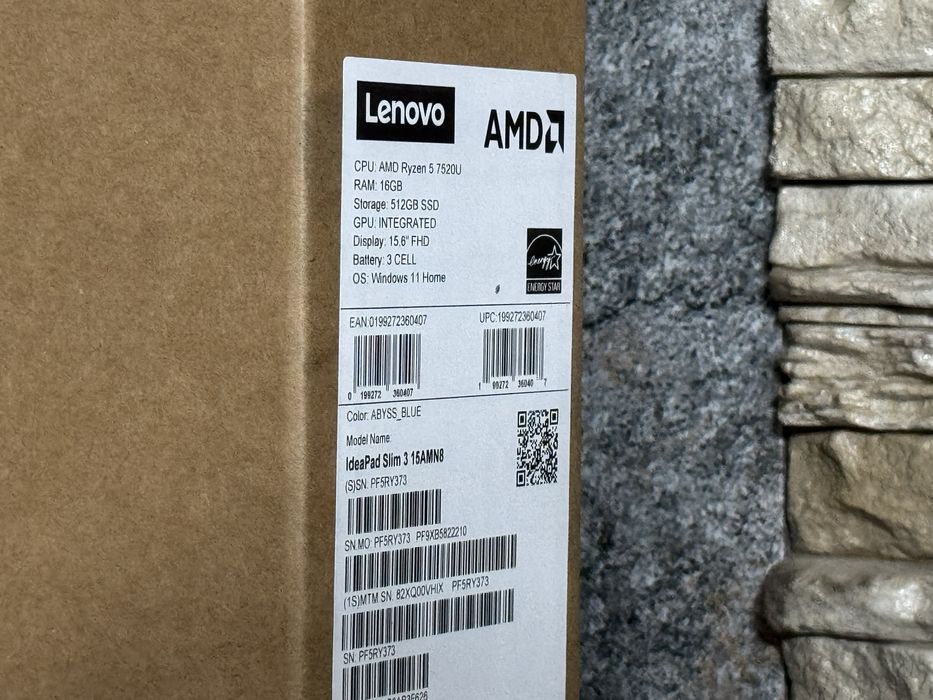 Lenovo Ideapad 3 Slim Ryzen5 16/512GB/ Nou, Sigilat