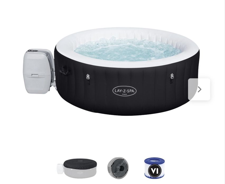 Jacuzzi piscină cu hidromasaj Lay Z SPA Miami  4 persoane 180 cm