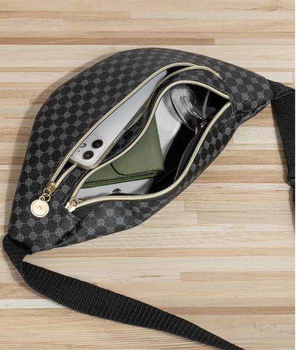 Borseta pentru barbati cu model geometric