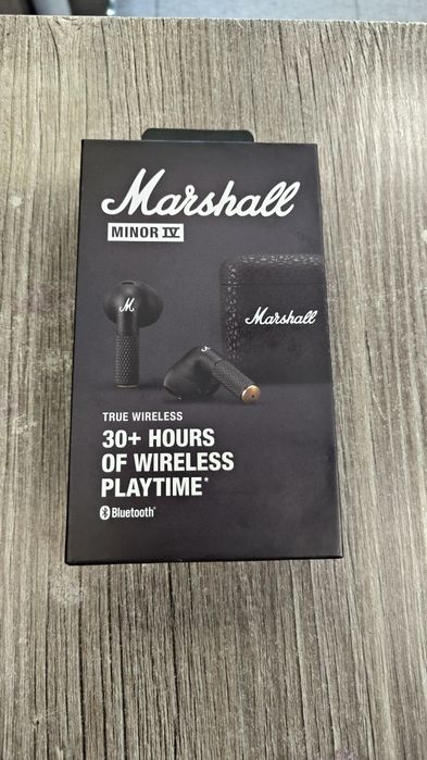 Блутут Слушалки Marshall Minor IV TW Black