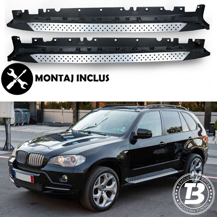 Praguri Aluminiu compatibile cu BMW X5 E70 cu MONTAJ INCLUS