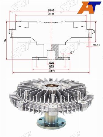 Вискомуфта  Mitsubishi Challenger