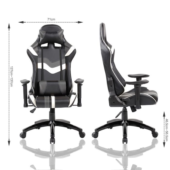 Gaming Стол Kring Roth Черен/Бял