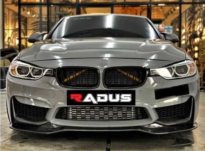 Grile duble BMW F30 F31 2012-2017, negru lucios