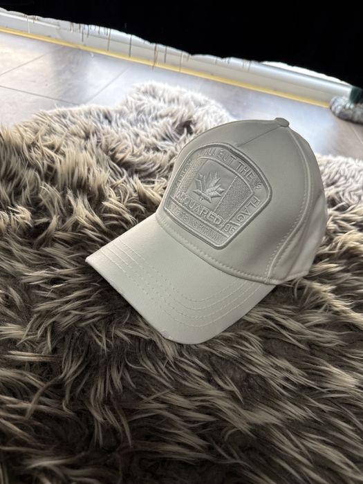 Sapca Dsquared2 Flag alba Premium