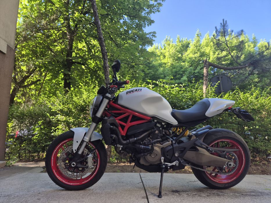 Ducati Monster 821 2015 alb - rosu