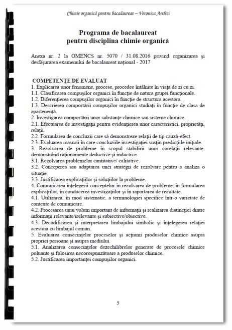 Chimie Organică pentru Bacalaureat