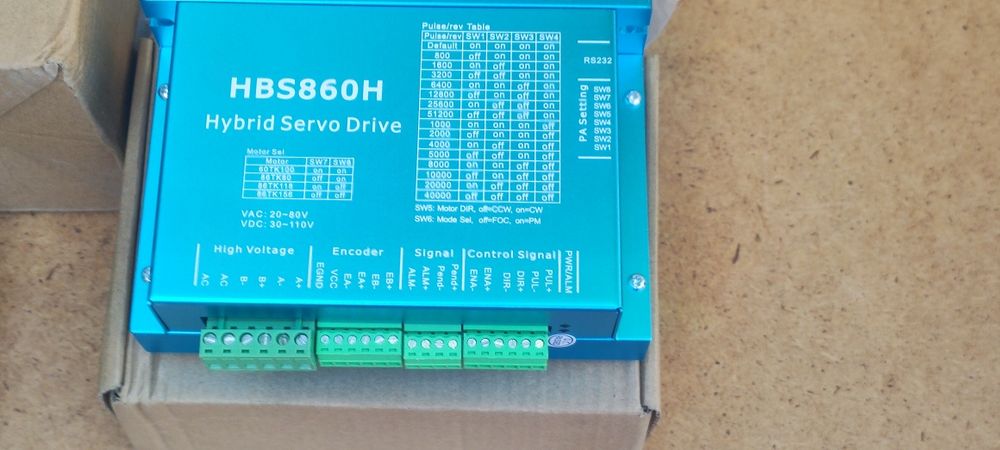 Гибрид шаговый двигатель с замкнутым контуром в комплекте с драйвером