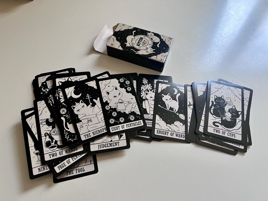 Котиковое Таро, мини колода, формат мини, Kitten Tarot