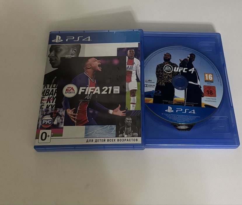 Диска FIFA21 в подарок ufc4