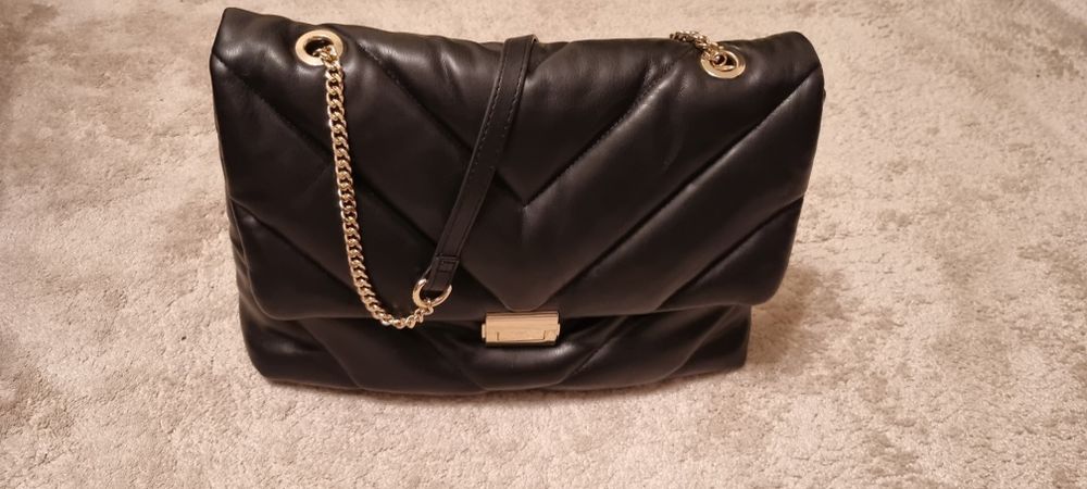 Дамска чанта Axel бежова,  Zara черна