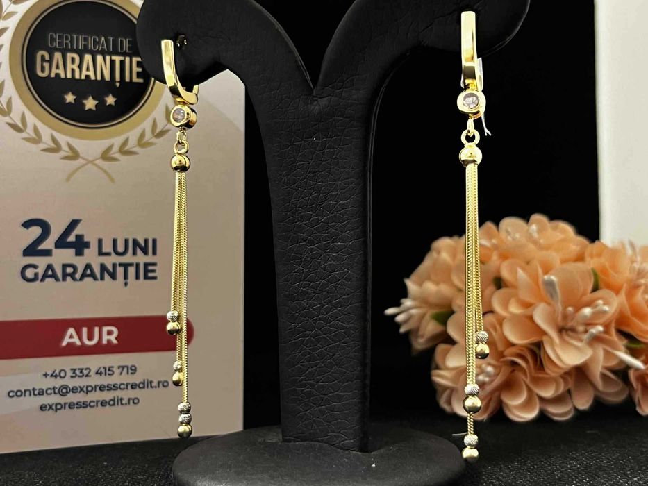 Cercei Aur 14k 4.73g (AG16 Moldova b31750.2)-Garantie 2 ani!