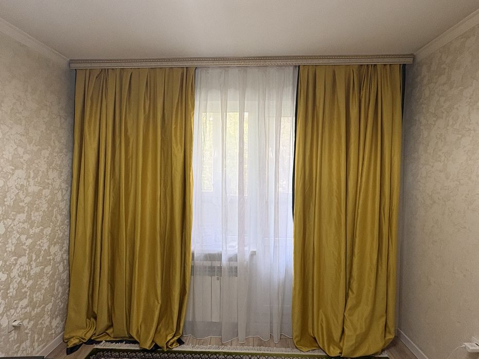 Срочно продаю шторы с тюлем
