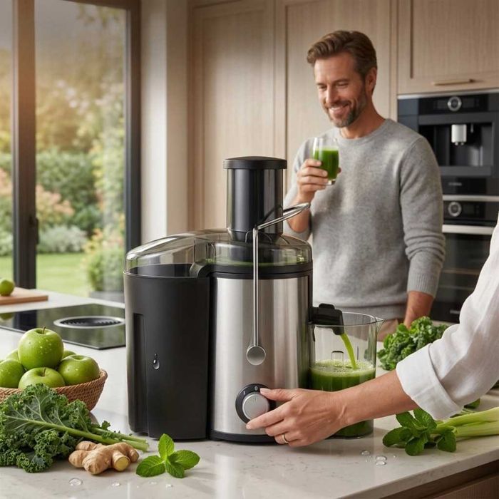 Сокоизстисквачка Muhler MJ-600S, Корпус и цедка  неръждаема стомана