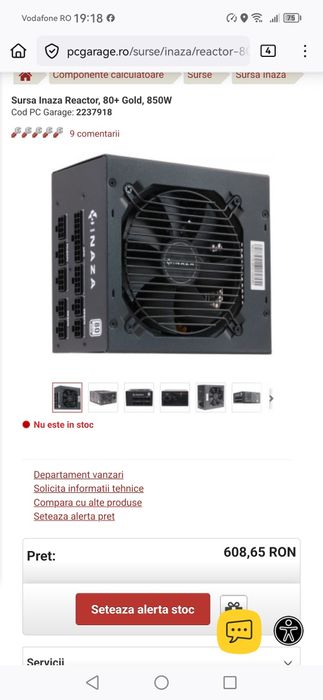 sursa pc modulara 850w