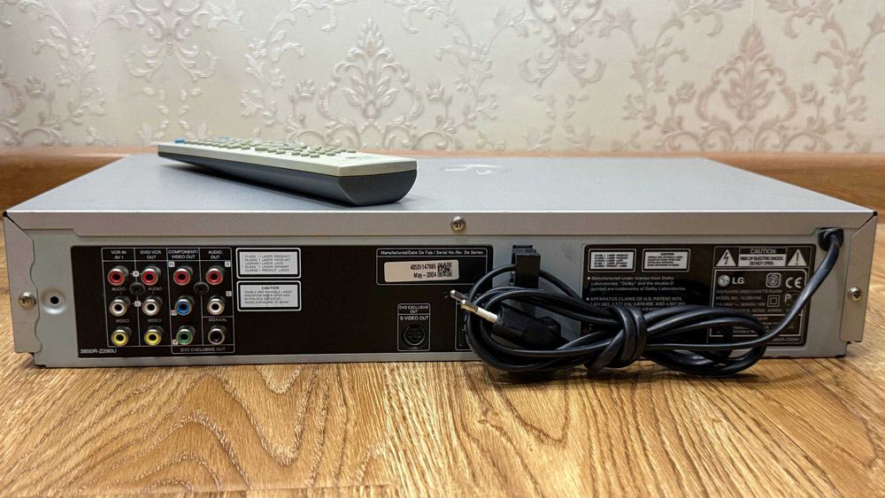 Видеомагнитофон & DVD LG 6-Head Hi-Fi Stereo! Made In Korea!