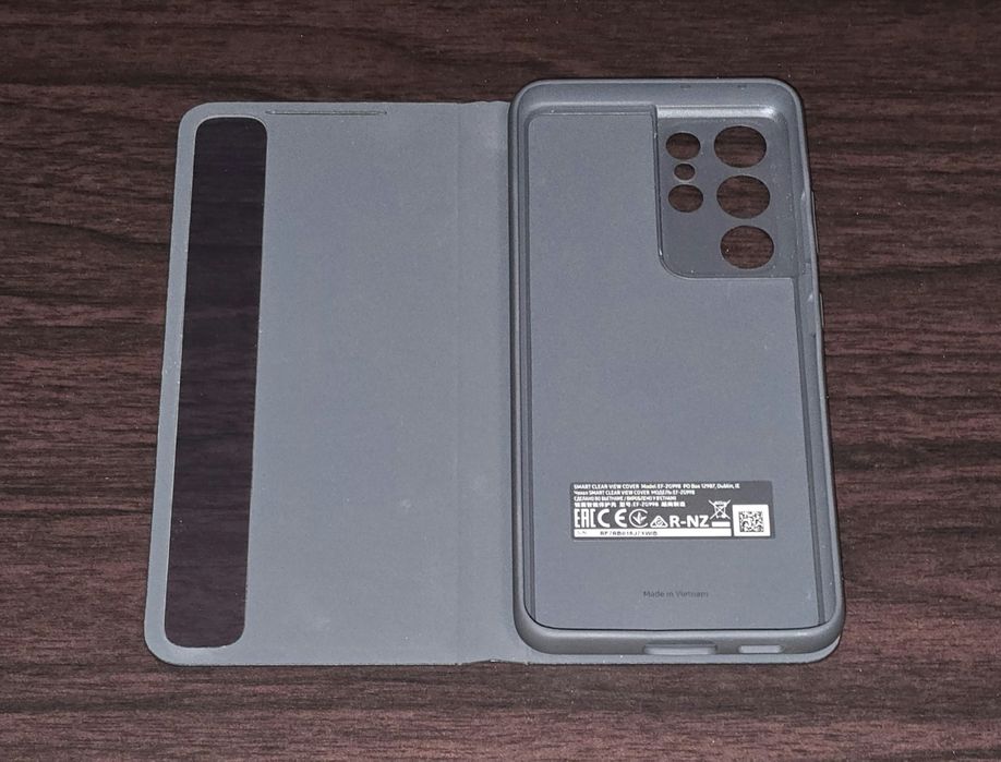 Husa SH flip smart activa originala Samsung Clear View Cover S21 Ultra