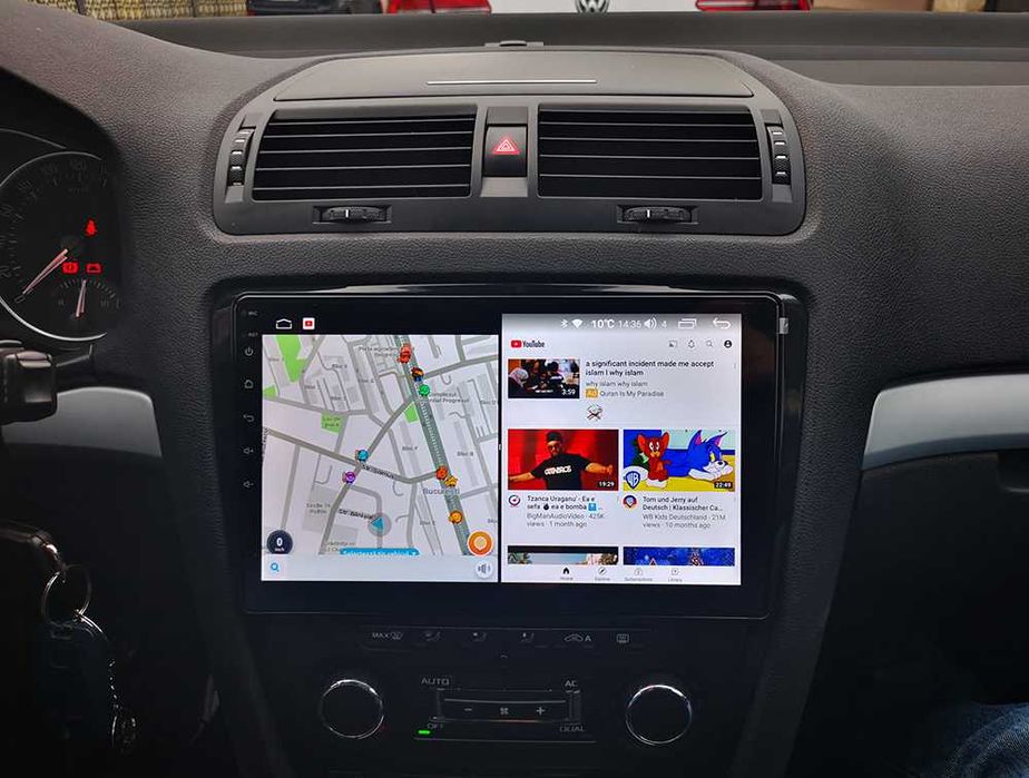 Navigatie Skoda Octavia 2 android Octacore2Ghz 6GB+64 SIM meniuri MIB2