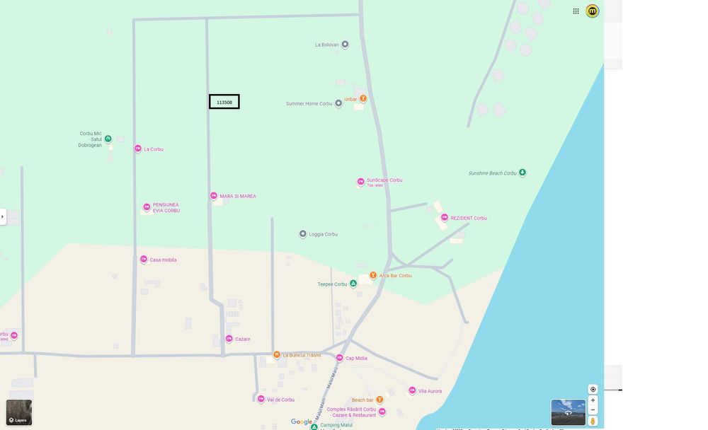 Vand teren intravilan 750mp la plaja Corbu