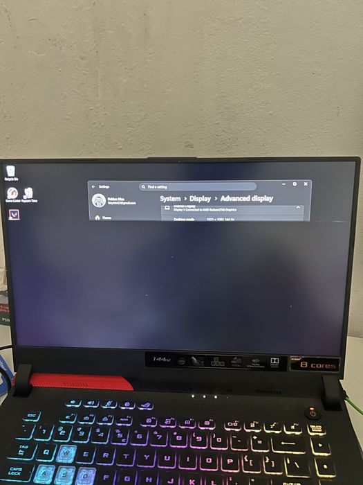 Laptop 15.6” gaming Asus Rog Strix G513IM - RTX 3060, ryzen 7, 16gb ram, 1tb ssd m2