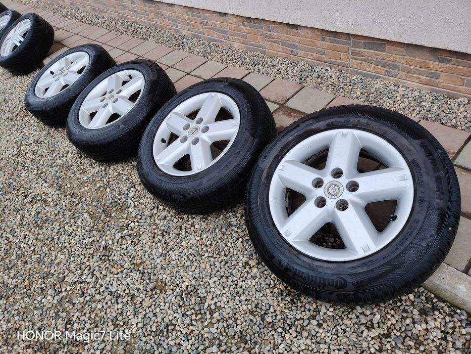Jante aliaj R16 Nissan Qashqai Juke X-trail 5x114,3 + anvelope iarna