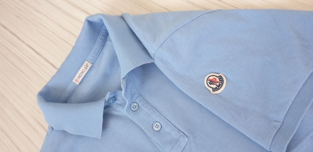 Moncler Pique Cotton Mens Size L ОРИГИНАЛ Мъжка Тениска!