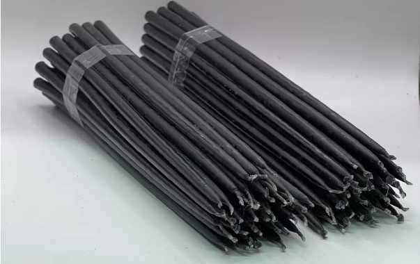 Свечи восковые черные 20 тг