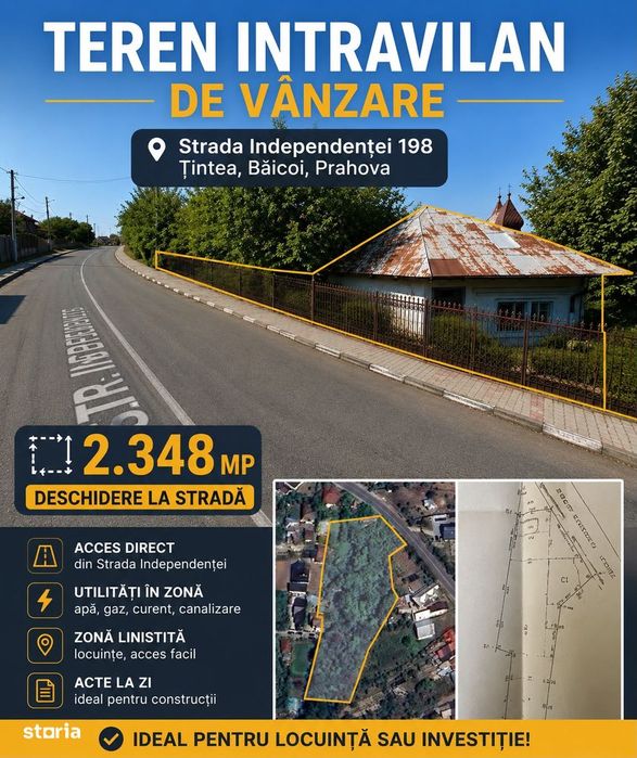 teren intravilan pentru constructie
