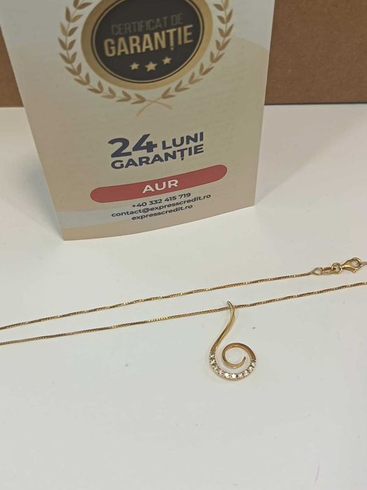 (AG41) Colier aur, 18k B8222 Certificat de garantie