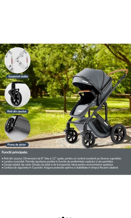 Carucior 2 în 1 Mavio Adventure pentru bebeluși