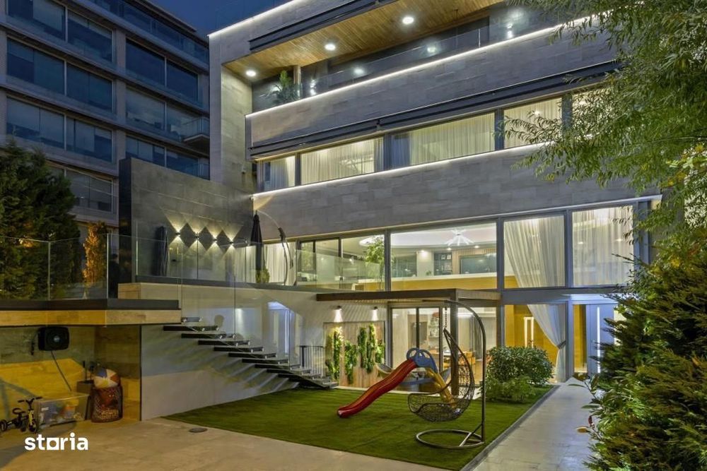 Vilă de autor pe malul Lacului Floreasca: Design iconic și piscină