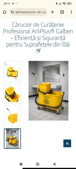 Cărucior profesional de curățenie arlico plus