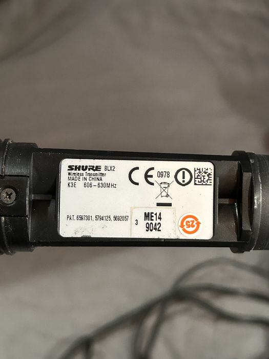 Echipamente audio: Microfoane Shure, Cabluri Klotz 10m, Receivere