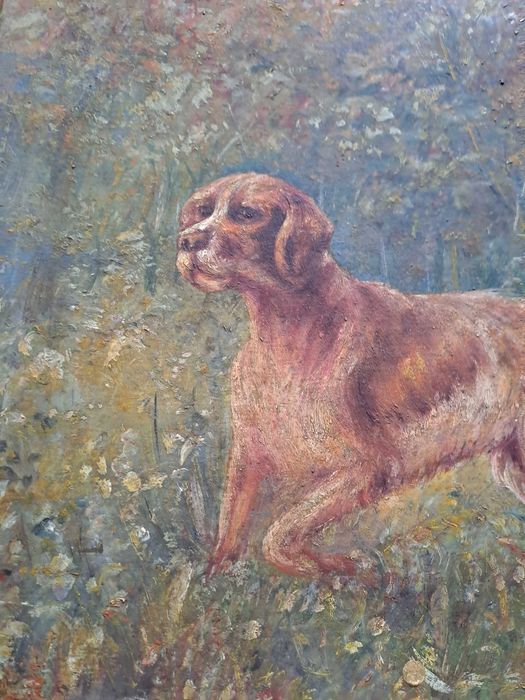 tablou pictura pe lemn reproducere E C Terry 64/48 cm
