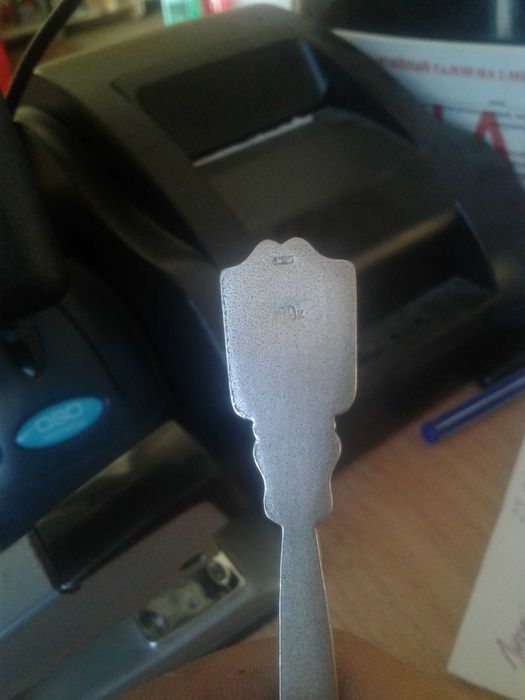 Серебряная старинная ложка