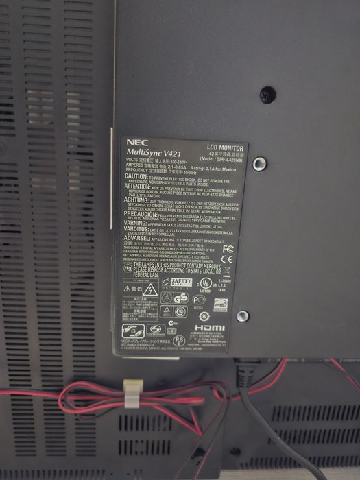 Nec P461 професионален монитор / телевизор 46"  Full HD 24/7