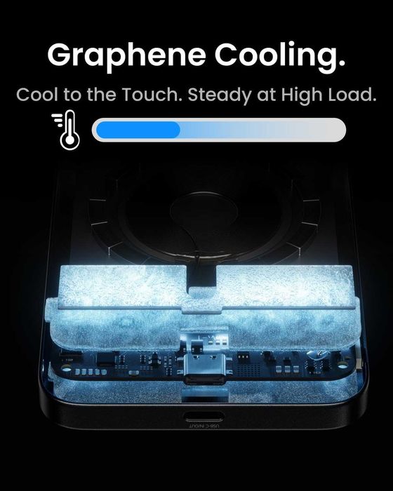 Външна батерия SHARGE AeroMag Magsafe 10000 mAh, магнитна, 15 W Qi2