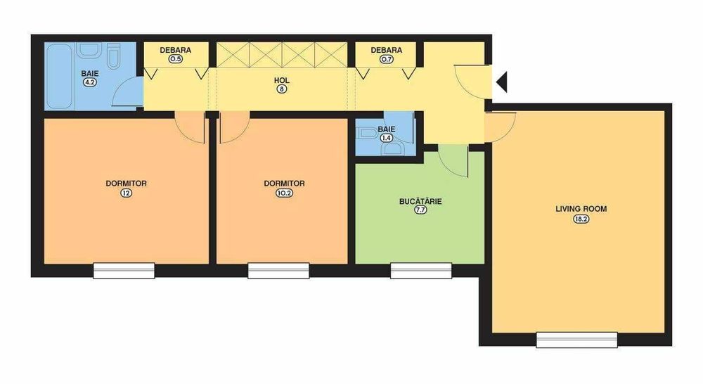 Vand apartament 3 camere