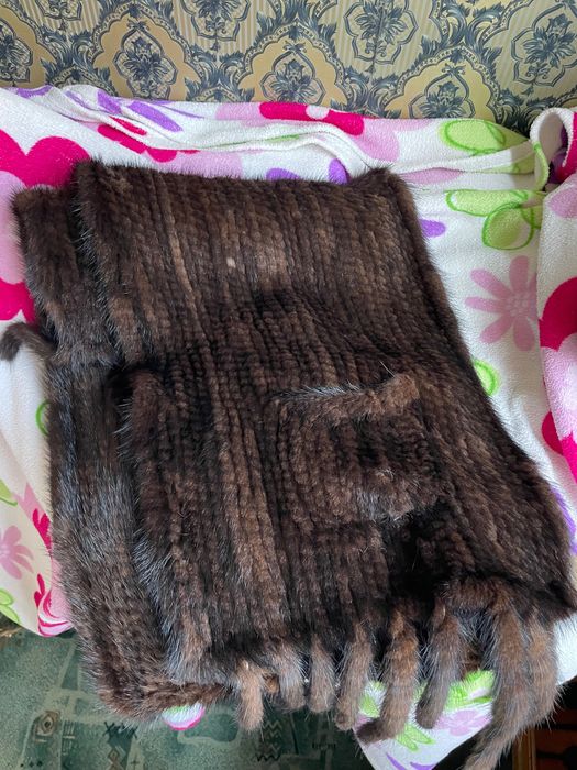 Палантин норковый