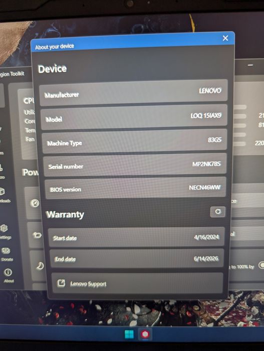 Lenovo loq 12450hx 3050 6gb 16gb ram