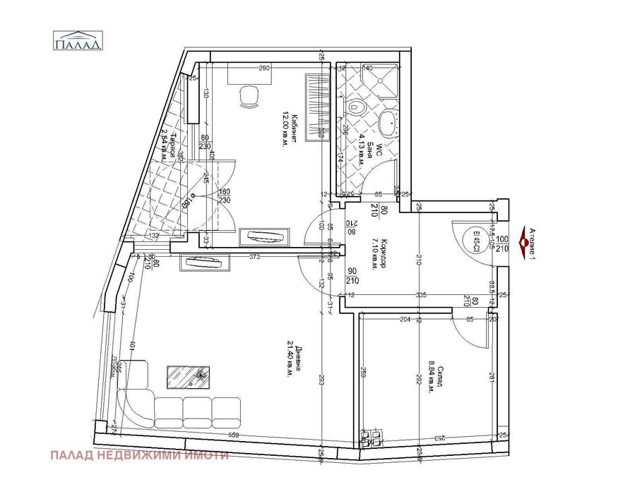 Продава се Тристаен апартамент в Варна, Център - 76 кв.м за 1944 €/кв.м - Снимка #1
