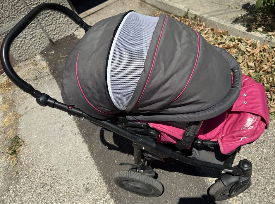 Бебешка количка с кош за новородено, летен кош и кошница за кола Zippy