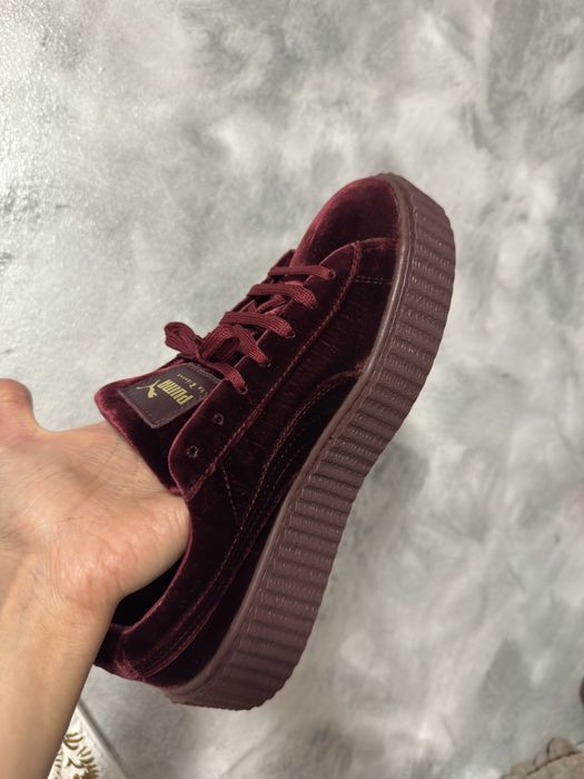Adidasi Puma Fenty by Rihanna burgundi velvet